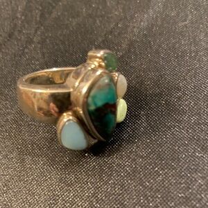 Whitney Kelly Multi Stoned Ring Sterling Silver Ring